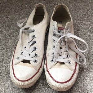 White converse sneakers, size 6.5